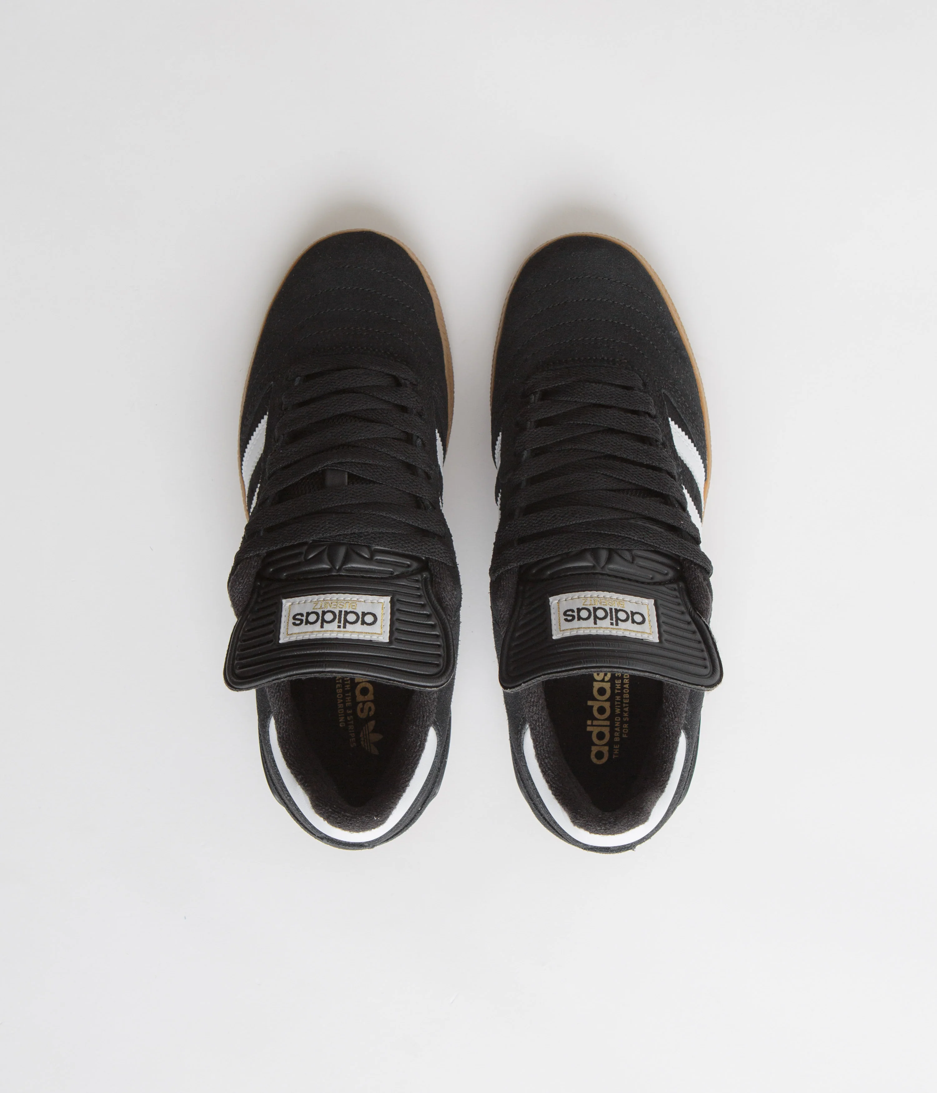 Adidas Busenitz Shoes - Black / Running White / Metallic Gold - Image 7