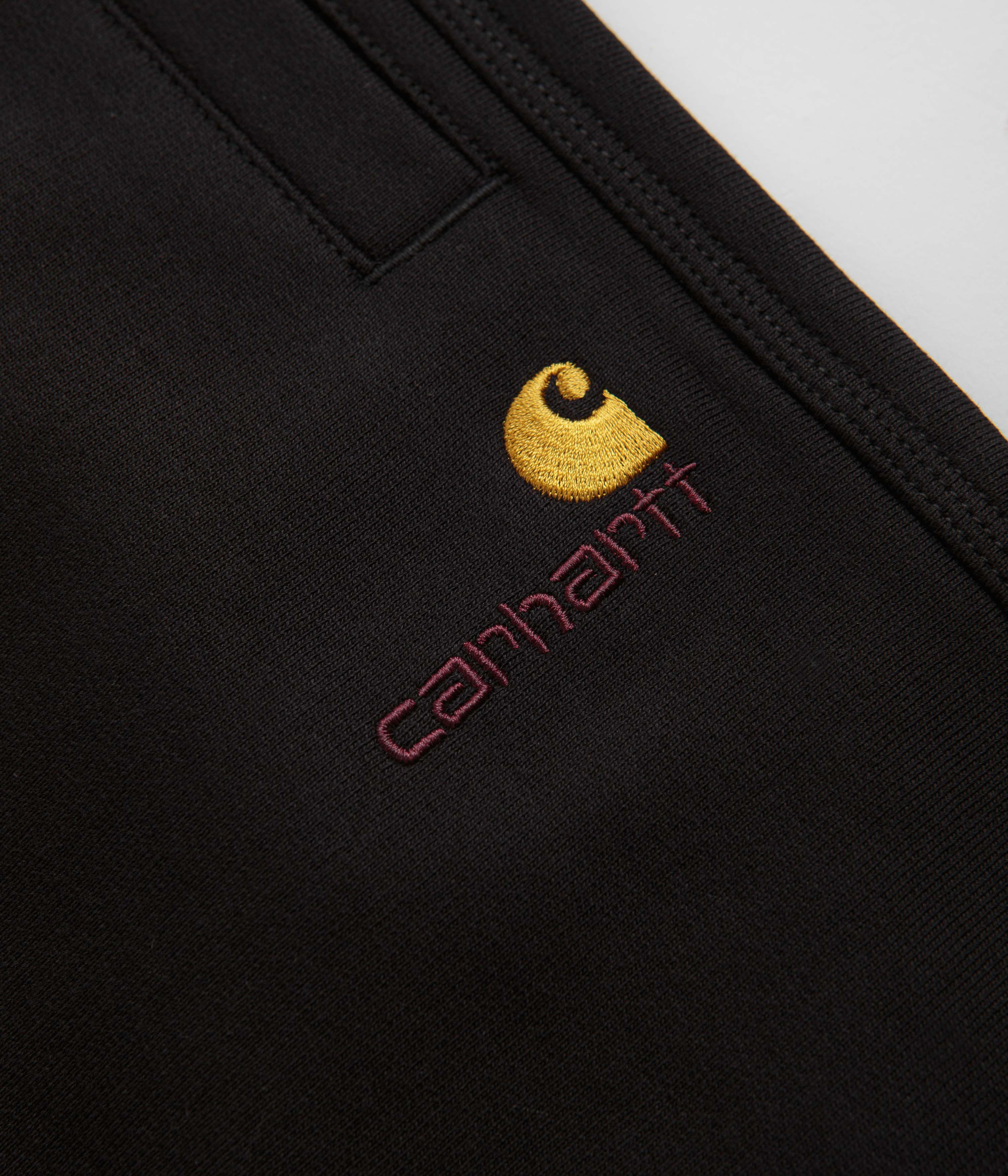 Carhartt American Script Sweatpants - Black - Image 6
